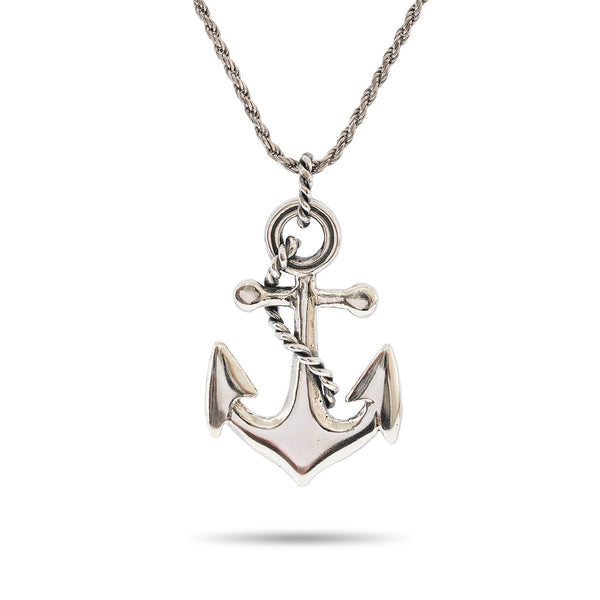 925 silver pendant & 925 silver rope chain 18 inch