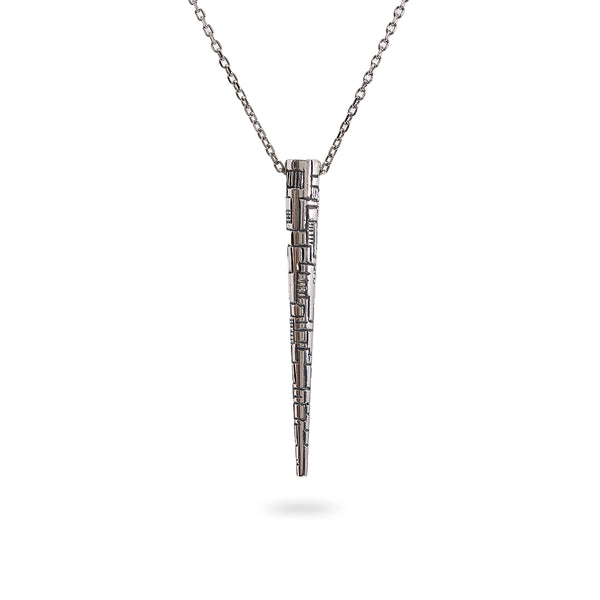 925 oxidized silver pendant & 925 silver rope chain 24 inch