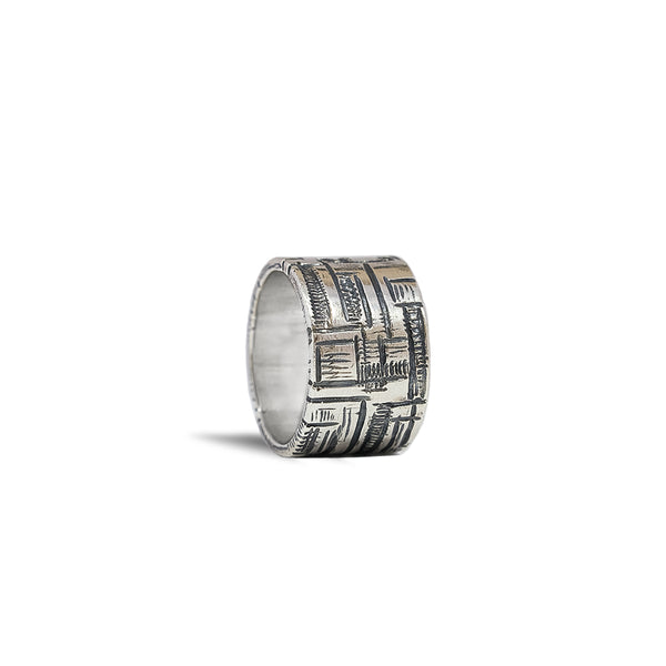 925 oxidized silver ring
