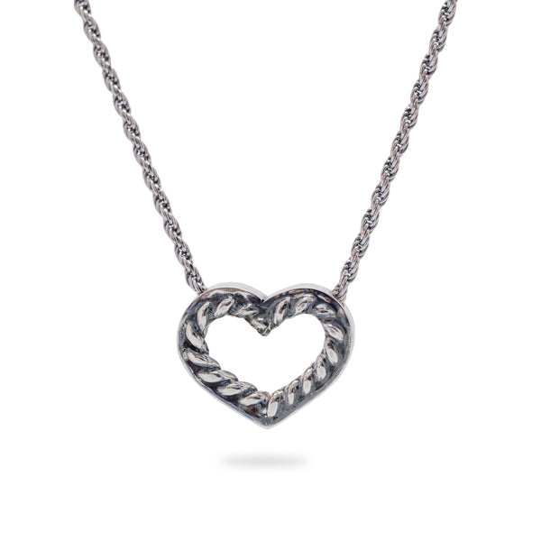 OKSH1 Silver Heart Pendant