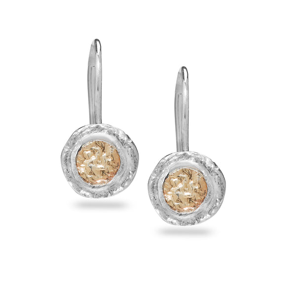 925 Silver & 9K Gold Earrings