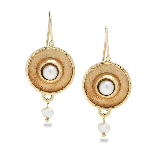 14K Gold earringswith pearls