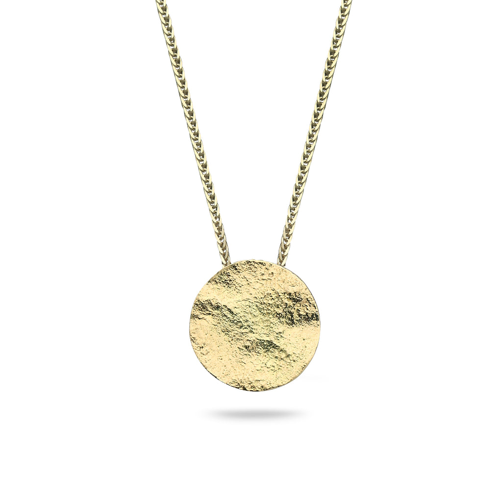 18K Gold pendant with 14K gold chain 16 inch