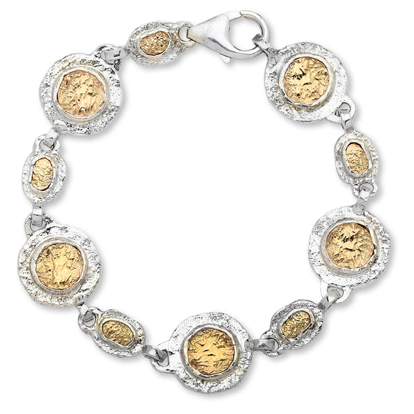 925 Silver & 9K Gold Bracelet 7