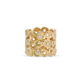 18K Gold ring with 0.21 ct Diamonds